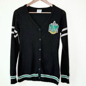 Hot Topic Harry Potter Slytherin House Black Cardigan - Women’s US S